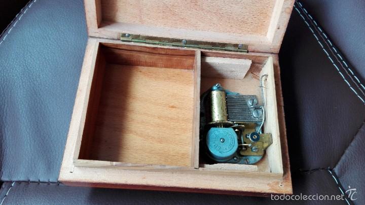 Vintage: CAJA MUSICA DE MARQUETERIA - Foto 7