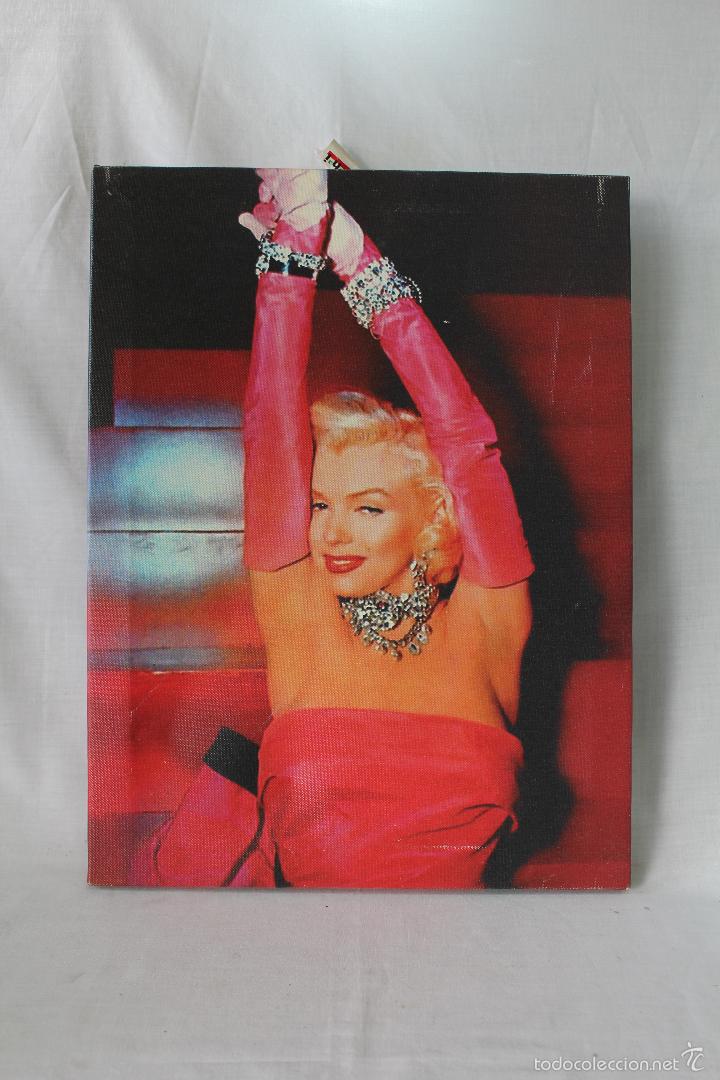 Vintage: cuadro vintage marilyn monroe dean 34 x 46cm.