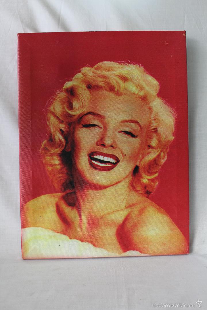 Vintage: cuadro vintage marilyn monroe dean 34 x 46cm.