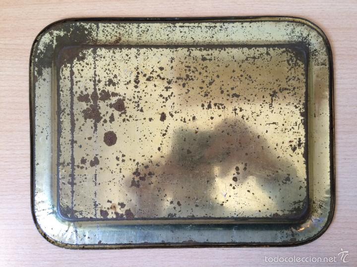 Vintage: ANTIGUA BANDEJA CON UROGALLO - Foto 3