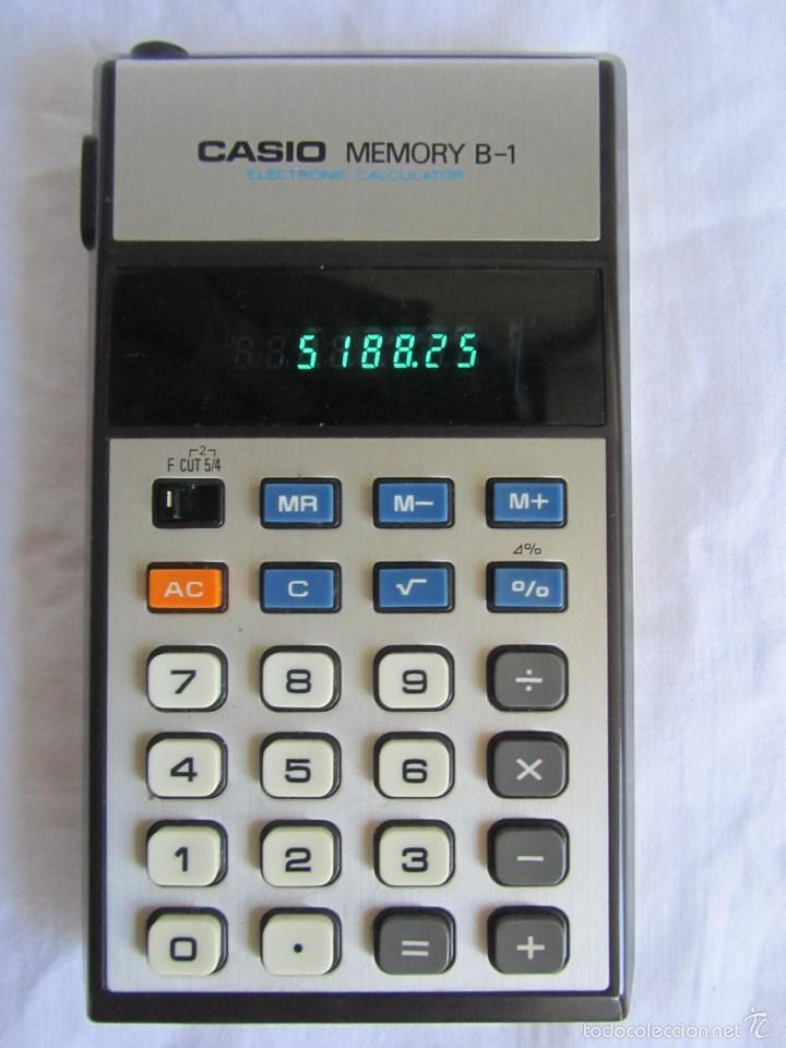 Vintage: Calculadora Casio Memory B-1 Funcionando Funda original - Foto 2