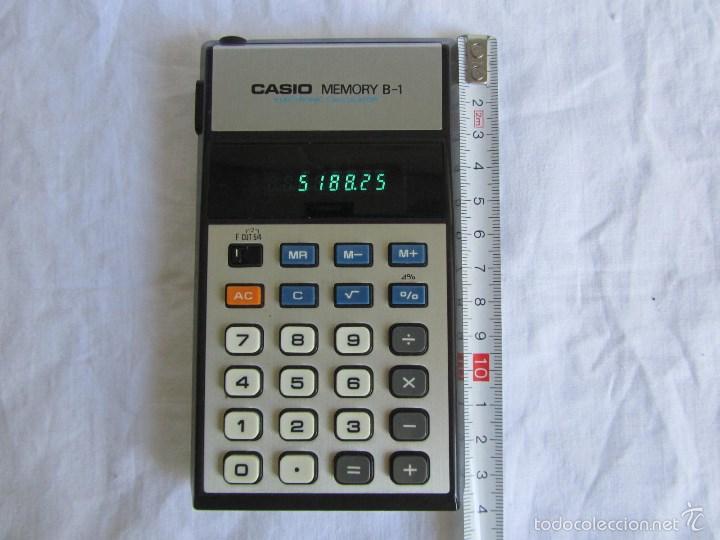 Vintage: Calculadora Casio Memory B-1 Funcionando Funda original - Foto 3