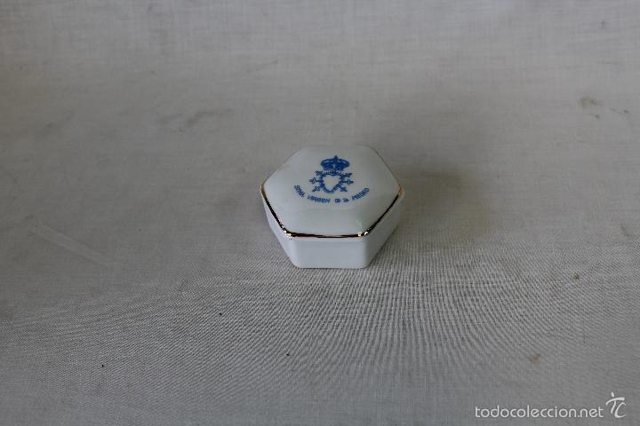 Vintage: cajita joyero en porcelana stma. virgen de la piedad - cartagena