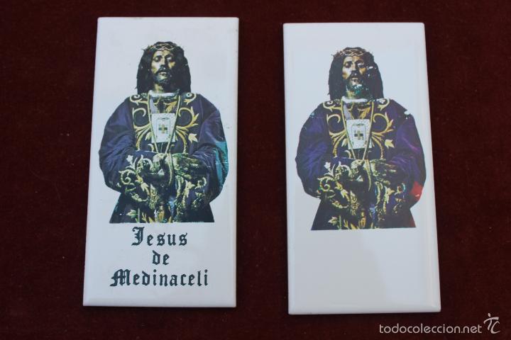 Vintage: 2 AZULEJOS CRISTO DE MEDINACELI - Foto 1
