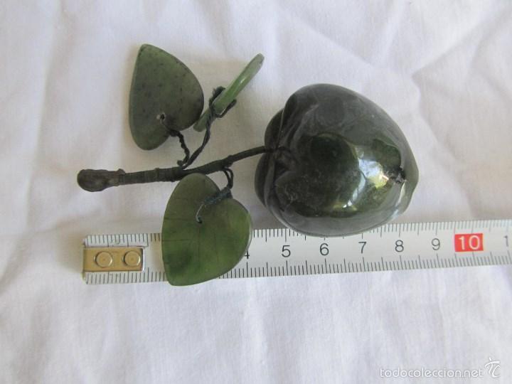 Vintage: Manzana tallada en jade - Foto 3