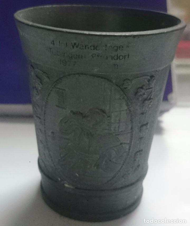 Vintage: VASO ESTA&Ntilde;O O ZINC ALEMAN