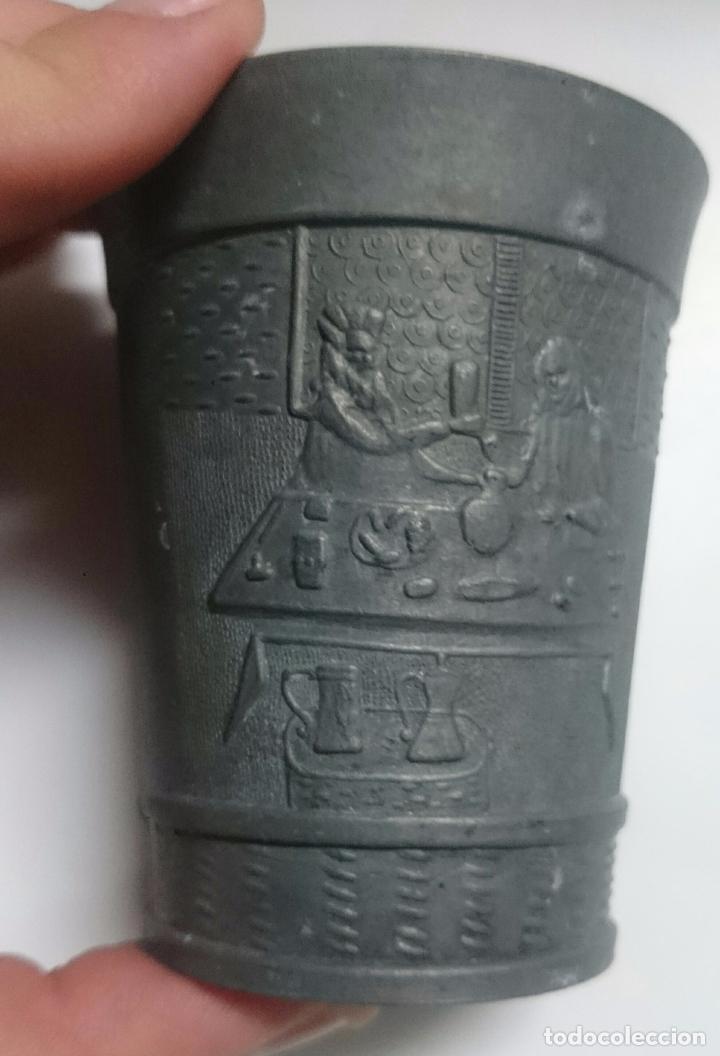 Vintage: VASO ESTA&Ntilde;O O ZINC ALEMAN - Foto 4