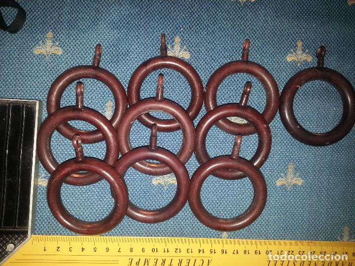 Vintage: 12 anillas para cortinas - Foto 1