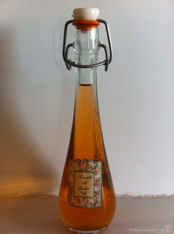 Vintage: Botella aceite de ba&ntilde;o - Foto 1