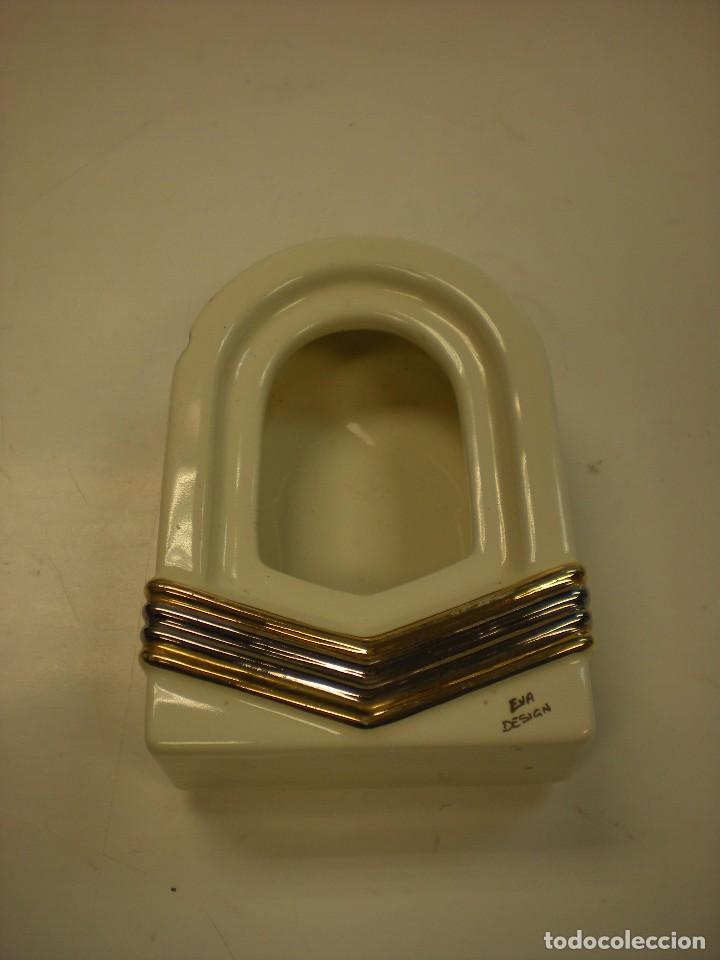 Vintage: juego de cenicero y encendedor, tipo art deco, marcaje eva design
