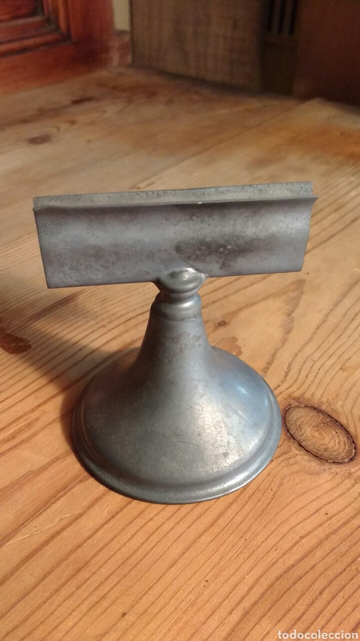 Vintage: Pieza de cobre para reserva de mesas. 7 cm. - Foto 1