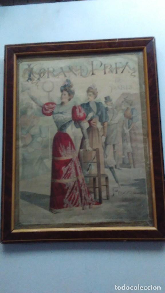 Vintage: Cartel de anuncio del gran prix de Paris. Programa ilustardo - Foto 4