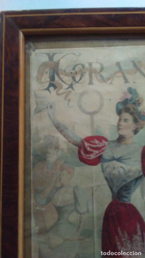 Vintage: Cartel de anuncio del gran prix de Paris. Programa ilustardo - Foto 5