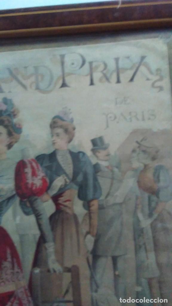 Vintage: Cartel de anuncio del gran prix de Paris. Programa ilustardo - Foto 6