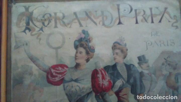 Vintage: Cartel de anuncio del gran prix de Paris. Programa ilustardo - Foto 15
