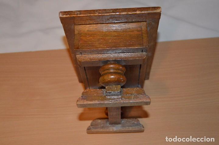 Vintage: Caja de madera en forma de mesa Peterson Dublin London - caja de musica Thorens - Vintage 1930 - Foto 3 - 65799594