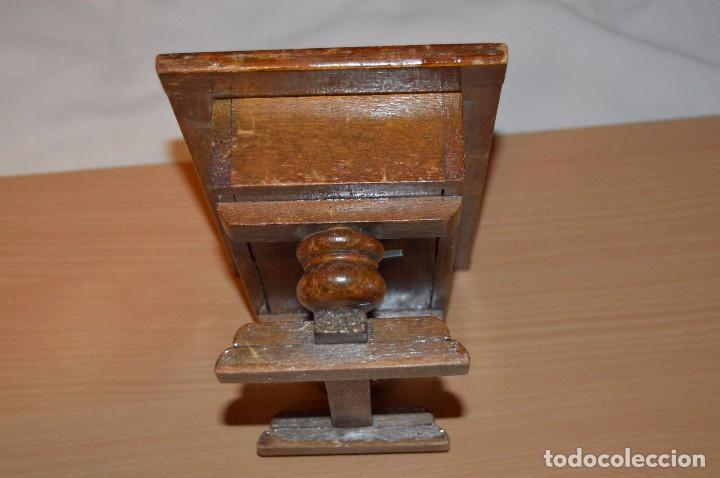 Vintage: Caja de madera en forma de mesa Peterson Dublin London - caja de musica Thorens - Vintage 1930 - Foto 5 - 65799594