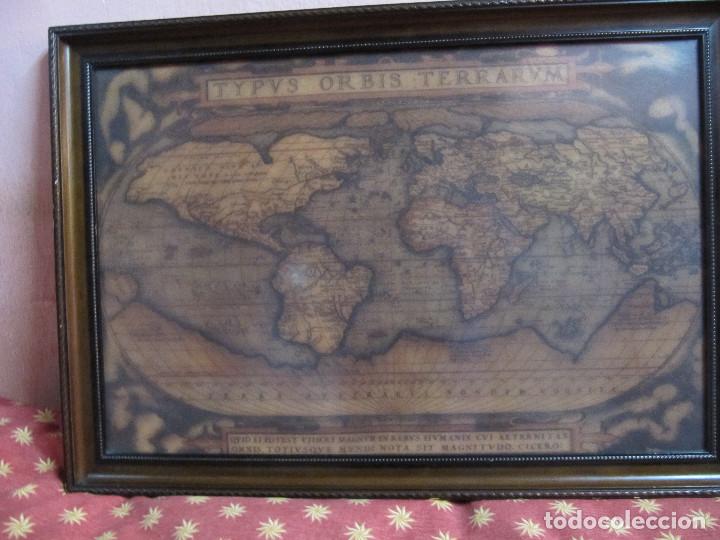 Vintage: CUADRO TERRARUM ORBIS A&Ntilde;OS 70 - Foto 2