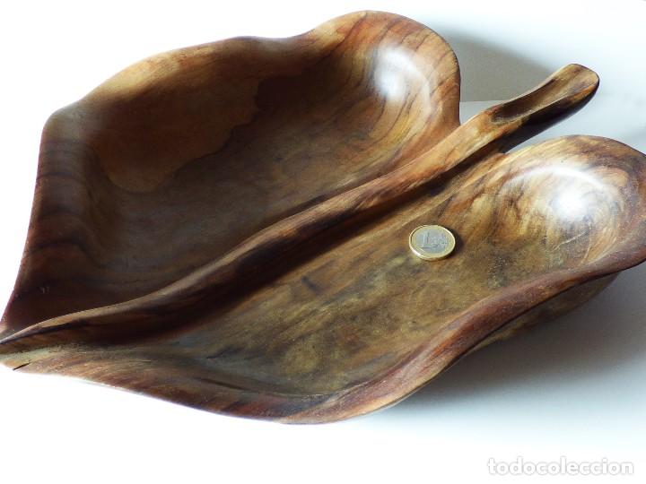 Vintage: BANDEJA  PARA FRUTOS SECOS EN MADERA DE OLIVO