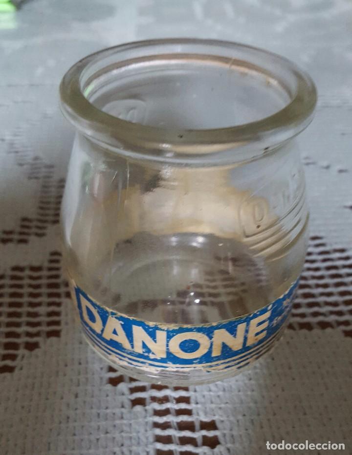 Vintage: Vaso de yogur Danone de cristal, antiguo modelo. - Foto 1