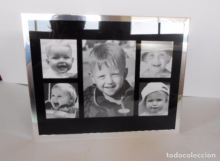 Vintage: MARCO FOTOS MULTIPLE EN ACERO - Foto 1