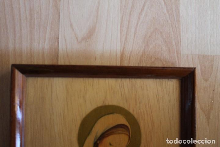 Vintage: CUADRO ROSER PUIG LAMINA SOBRE MADERA - Foto 4