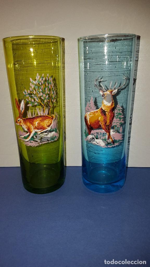 Vintage: VASOS DE CRISTAL A&Ntilde;OS 60