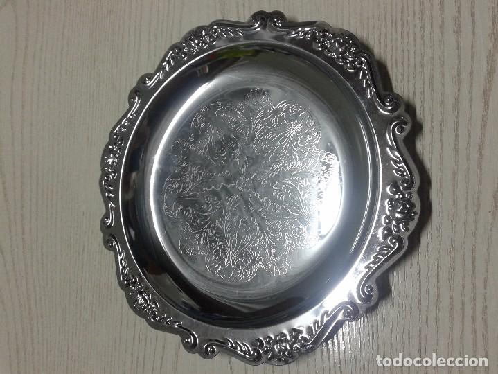Vintage: Bandeja Plateada Grabada.