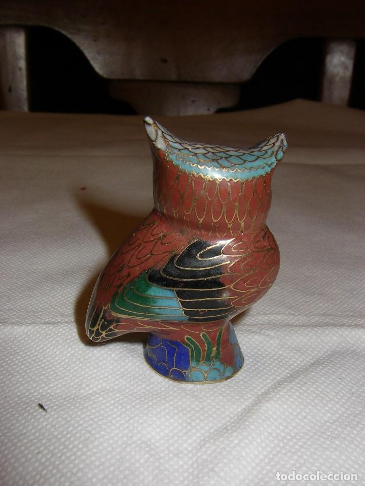 Vintage: B&uacute;ho chino esmaltado cloisonne. - Foto 2