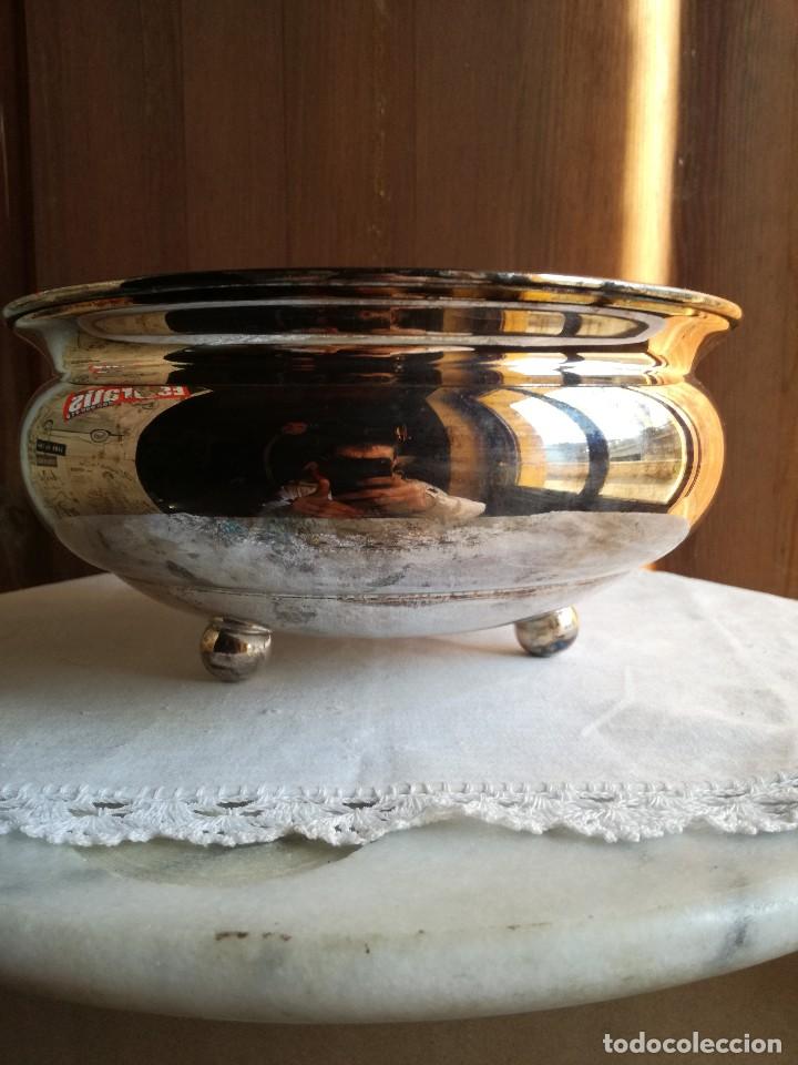 Vintage: CENTRO DE MESA METAL / LATON - CROMADO. - Foto 1