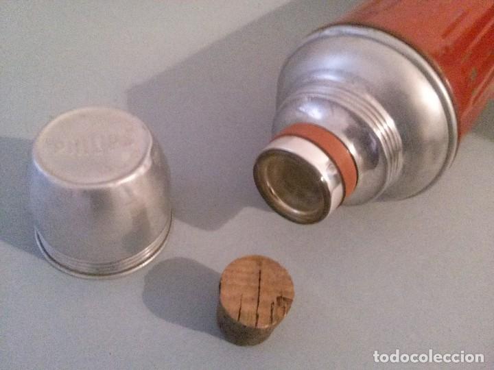 Vintage: Antiguo Termo Philips rojo metal - Foto 2