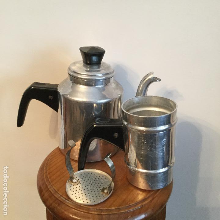 Vintage: CURIOSA CAFETERA DE ALUMINIO A&Ntilde;OS 60 - Foto 6