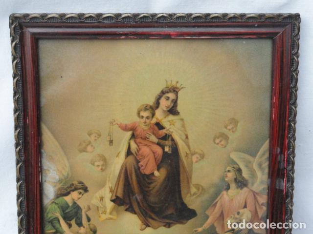 Vintage: BONITO MARCO CON L&Aacute;MINA RELIGIOSA. - Foto 2