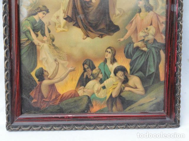 Vintage: BONITO MARCO CON L&Aacute;MINA RELIGIOSA. - Foto 3