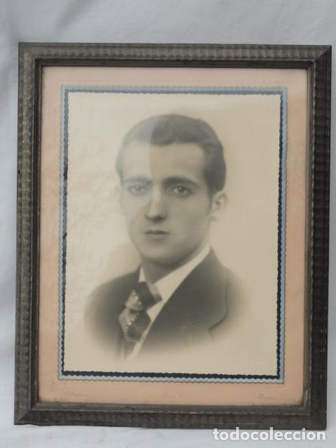 Vintage: BONITO MARCO CON FOTOGRAFIA DE UN HOMBRE.