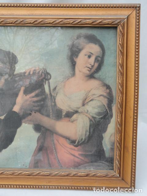 Vintage: BONITO MARCO CON L&Aacute;MINA RELIGIOSA. - Foto 3