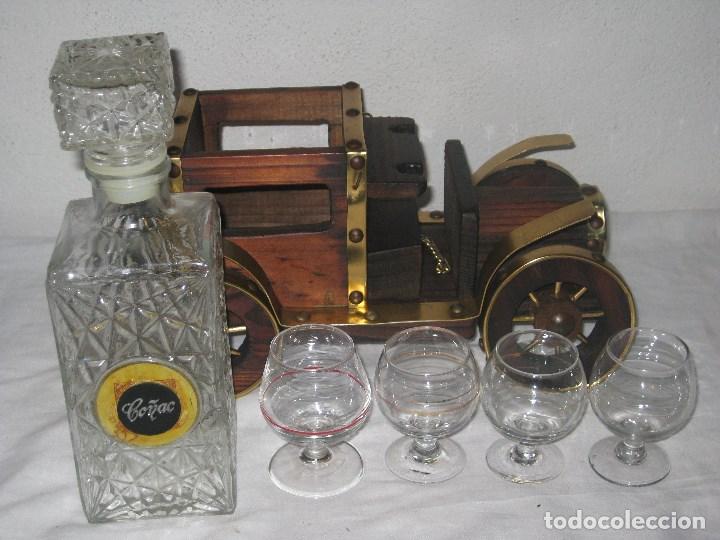 Vintage: Licorera. coche madera. A&ntilde;os 80 - Foto 5
