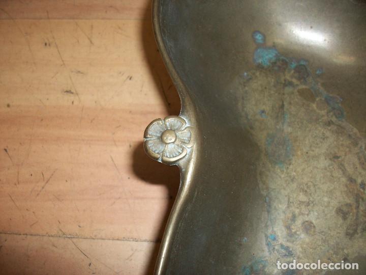 Vintage: ANTIGUO CENTRO DE MESA DE BRONCE - Foto 4