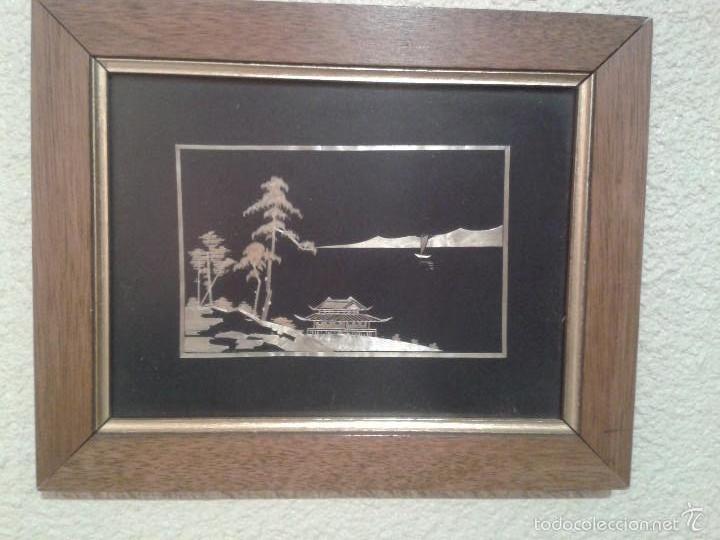 Vintage: CUADRO CON DIBUJO DE PAJITAS RECORTADAS - Foto 1