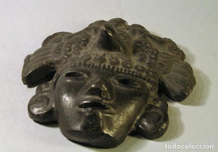Vintage: Mascara &eacute;tnica negra. 12 cms. - Foto 1