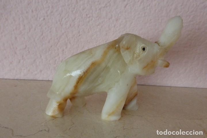 Vintage: ELEFANTE DE ALABASTRO - Foto 1