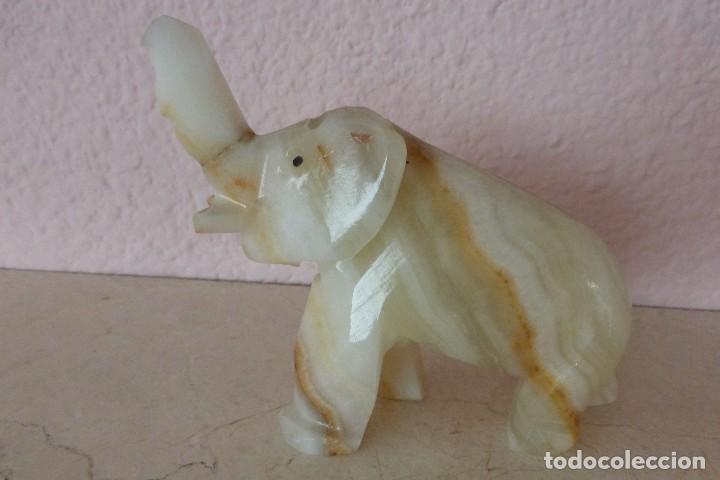 Vintage: ELEFANTE DE ALABASTRO - Foto 2