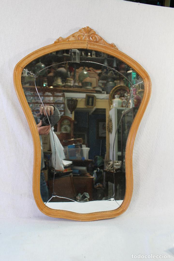 Vintage: espejo de madera, a&ntilde;os 60
