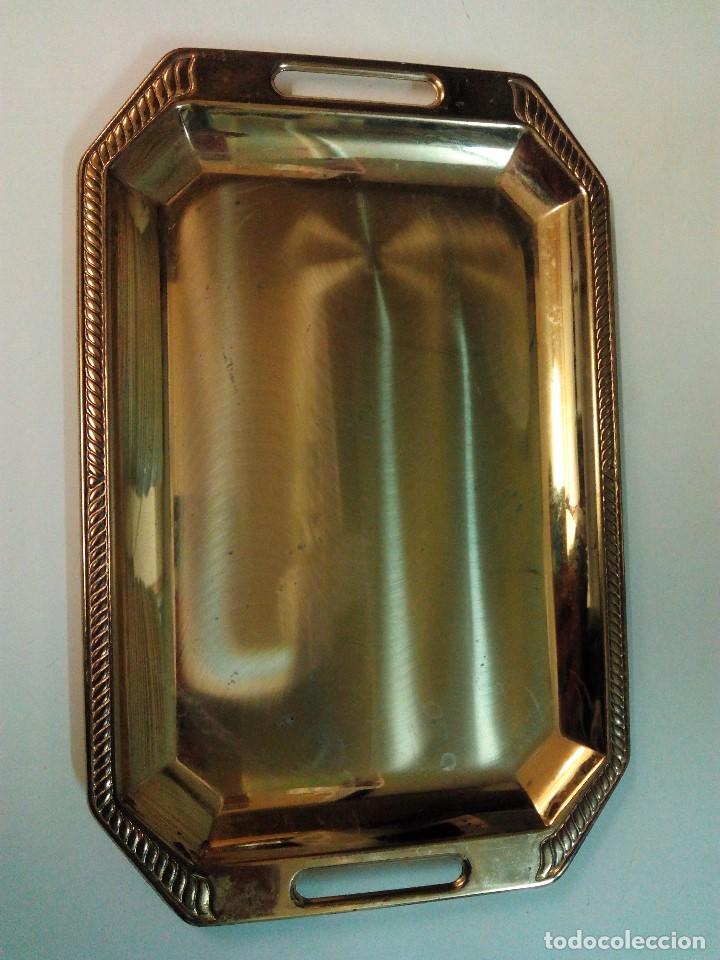 Vintage: Bandeja dorada de comuni&oacute;n o boda - Foto 1