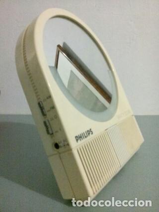 Vintage: espejo con radio transistor interno Philips - Foto 2