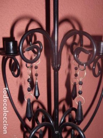 Vintage: CANDELABRO DE 5 BRAZOS DE FORJA - Foto 2
