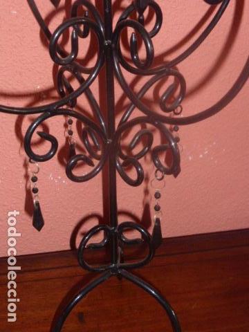 Vintage: CANDELABRO DE 5 BRAZOS DE FORJA - Foto 7