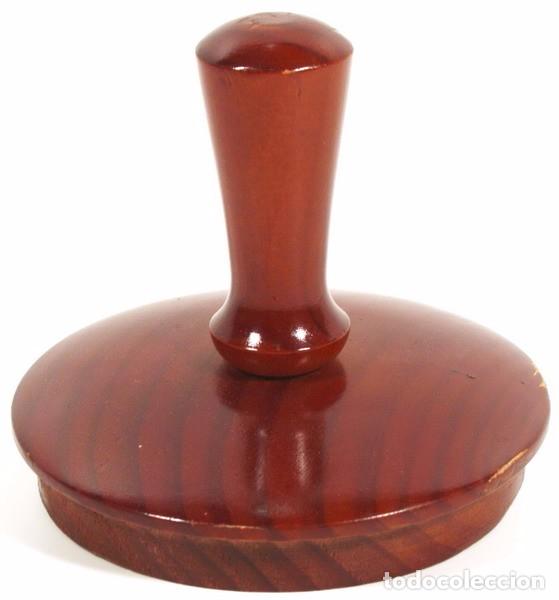 Vintage: Peana superior para busto &ndash; maniqu&iacute;, confeccionada en madera