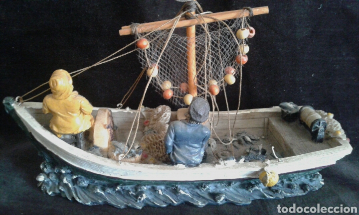 Vintage: Barco pesquero resina - Foto 5