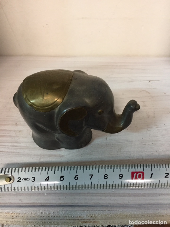 Vintage: Peque&ntilde;o elefante de la suerte - Foto 4